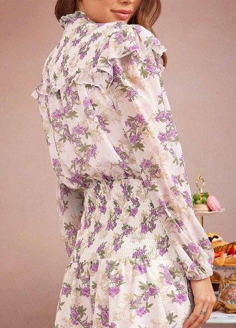 Комбінована кежуал сукня SHEIN з квітковим принтом