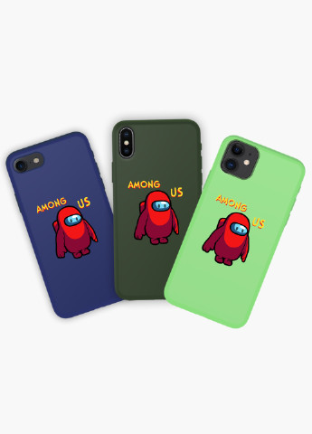 Чохол силіконовий Apple Iphone X Амонг Ас Червоний (Among Us Red) (6129-2411) MobiPrint (219566028)