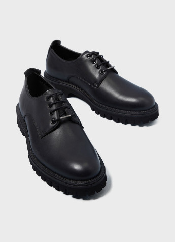 Черные классические ботинки Pepe Jeans на шнурках