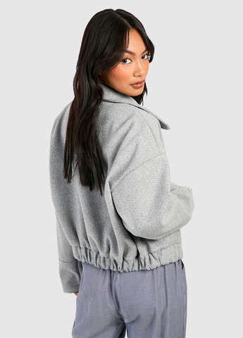 Серая демисезонная куртка Boohoo