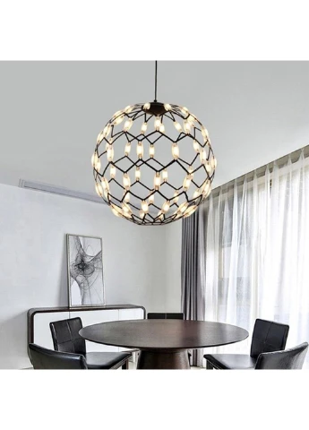 Люстра стельова LED D1289/400-bk-k Чорний 42х40х40 див. Sunnysky (253528023)