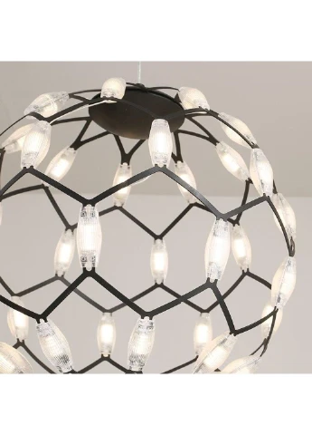 Люстра стельова LED D1289/400-bk-k Чорний 42х40х40 див. Sunnysky (253528023)