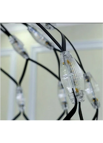 Люстра стельова LED D1289/400-bk-k Чорний 42х40х40 див. Sunnysky (253528023)