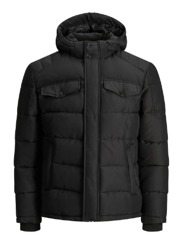 Чорна демісезонна куртка JACK&JONES
