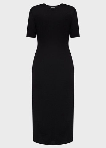 Черное кэжуал платье Calvin Klein однотонное