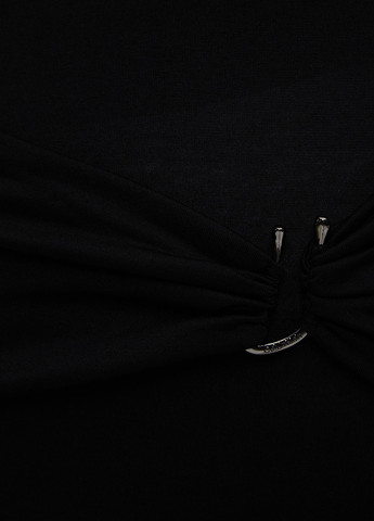 Черное кэжуал платье Calvin Klein однотонное