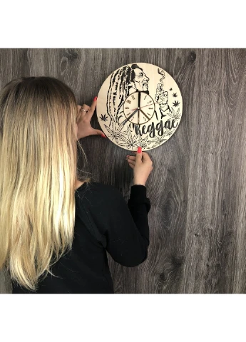 Тематичний настінний годинник в інтер`єр «Реггі» 7Arts (253566325)
