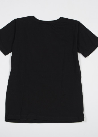 Черная летняя футболка TOM DU
