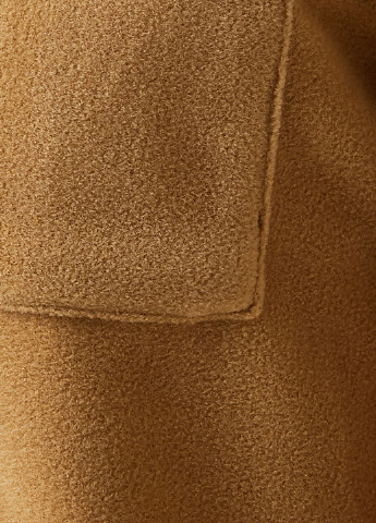 KOTON свитшот однотонный светло-коричневый кэжуал флис, трикотаж, полиэстер