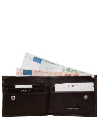 Чоловічий шкіряний гаманець 9,5х8х1 см Karya (253027711)