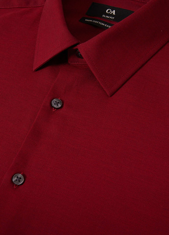 Темно-красная кэжуал рубашка однотонная C&A