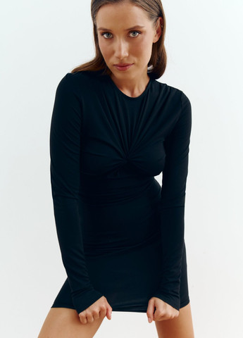 Чорна кежуал сукня силуетна Gepur однотонна