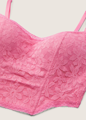 Розовый бюстгальтер Victoria's Secret без косточек полиамид