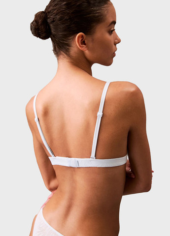 Блакитний тріенджел бюстгальтер Calvin Klein без кісточок поліамід