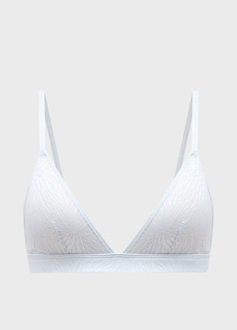 Блакитний тріенджел бюстгальтер Calvin Klein без кісточок поліамід