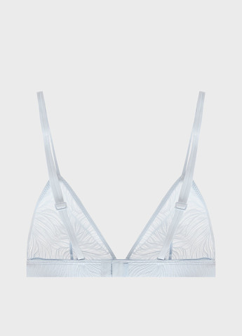 Блакитний тріенджел бюстгальтер Calvin Klein без кісточок поліамід