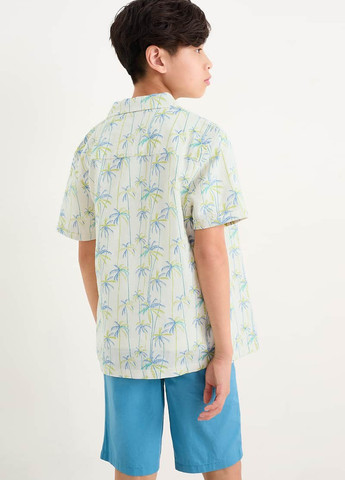 Кремовая кэжуал рубашка с рисунком C&A