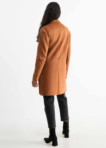 Коричневое демисезонное Пальто однобортное C&A