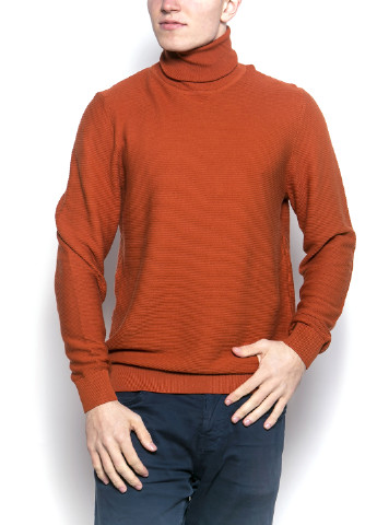 Оранжево-красный демисезонный свитер Gas