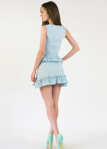 Блакитна кежуал сукня Podium однотонна