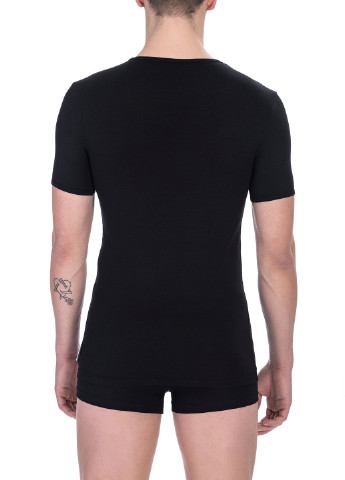 Чорна футболка з коротким рукавом Bikkembergs