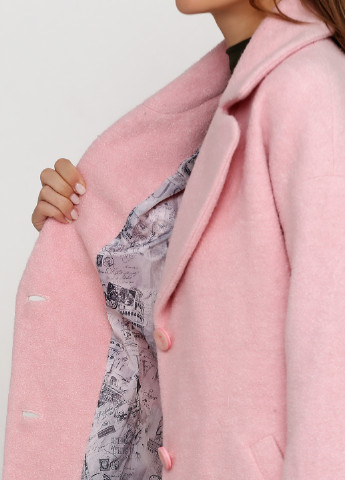Светло-розовое демисезонное Пальто Pink