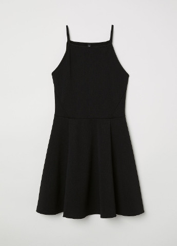 Чорна джинсова сукня H&M однотонна