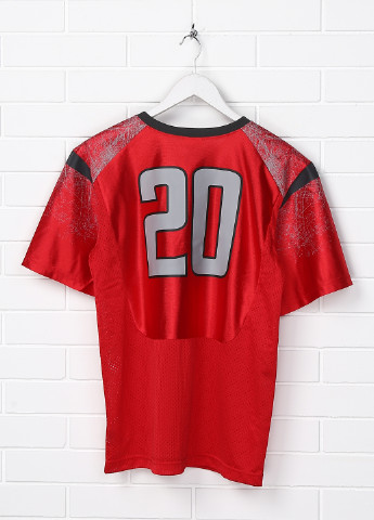 Красная летняя футболка с коротким рукавом Nike