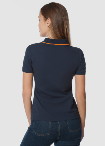 Синяя женская футболка-поло женское Arber однотонная