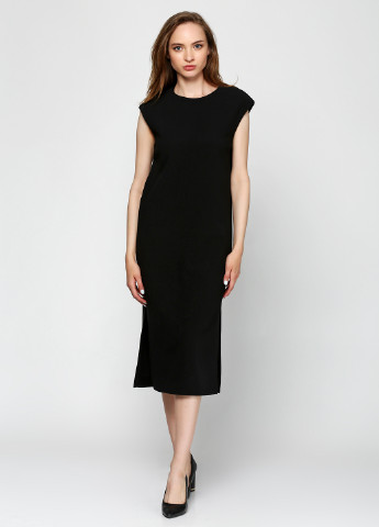 Черное деловое платье Autograph by Marks & Spencer однотонное