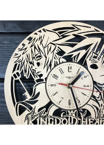 Оригінальний годинник з дерева настінний "Kingdom Hearts" 7Arts (253567501)