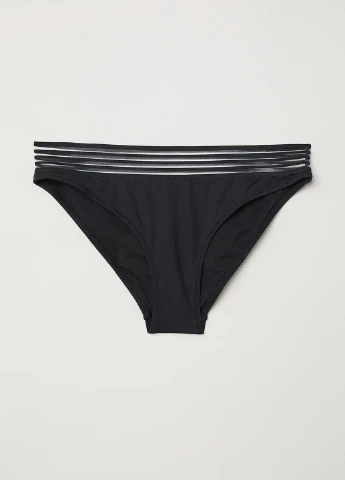 Черные купальные трусики-плавки однотонные H&M
