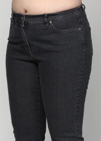 Джинси Gerry Weber завужені однотонні темно-сірі джинсові бавовна