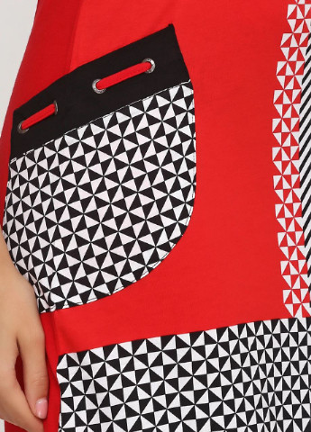 Комбинированное повседневный платье Wild Love с абстрактным узором