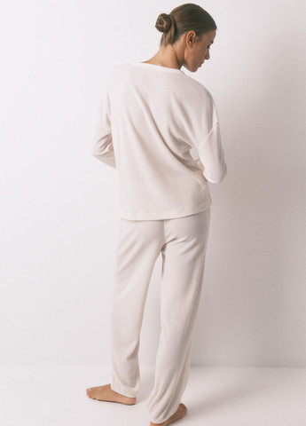 Белая всесезон пижама (лонгслив, брюки) лонгслив + брюки Women'secret