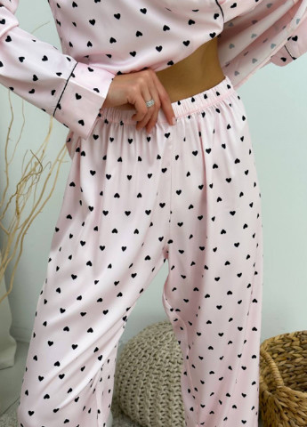 Светло-розовая всесезон пижама (рубашка, брюки) рубашка + брюки Panties