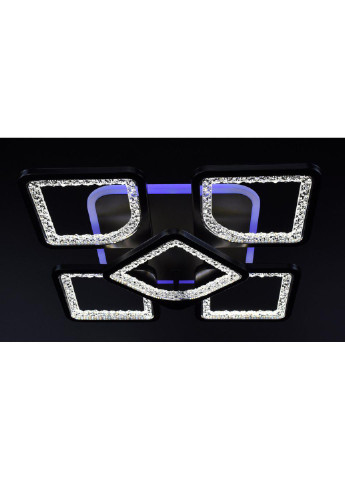Люстра стельова LED з пультом A2281/4+1SQ-RGB-bk Чорний 11х40х40 см. Sunnysky (253122314)