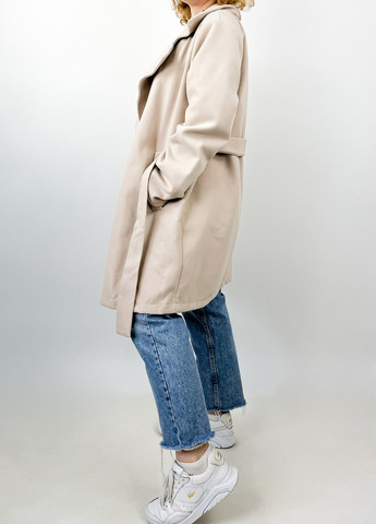 Бежевое демисезонное Пальто Boohoo