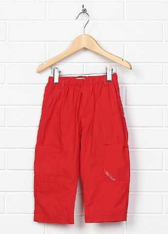 Красные кэжуал демисезонные брюки со средней талией Grain de Blé