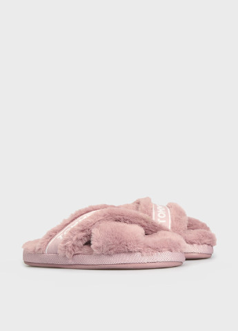 Розовые женские тапочки Tommy Hilfiger с логотипом - фото