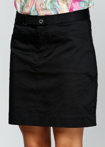 Черная кэжуал однотонная юбка Ralph Lauren со средней талией