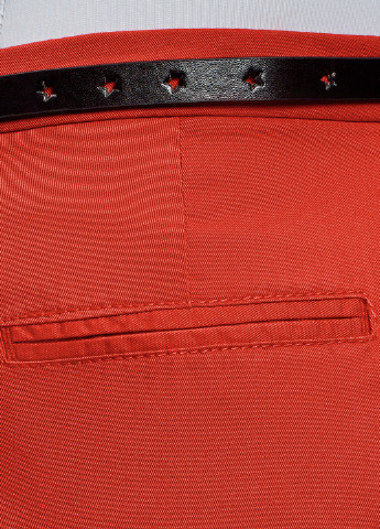 Красные кэжуал демисезонные зауженные брюки Oodji