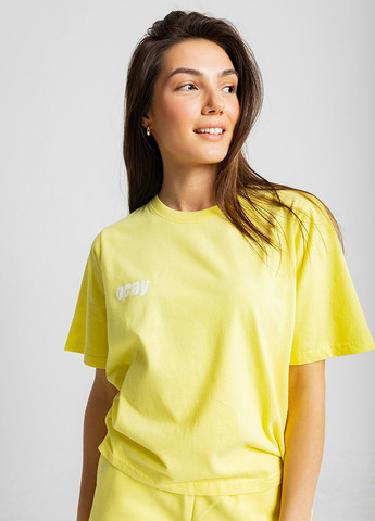Желтая летняя футболка Ocay