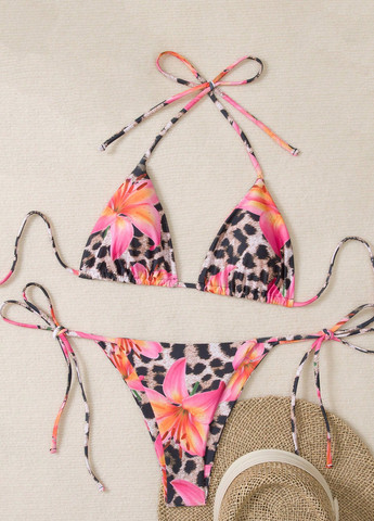 Комбінований демісезонний купальник (ліф, трусики) бікіні, роздільний SHEIN