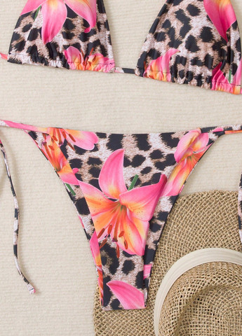 Комбінований демісезонний купальник (ліф, трусики) бікіні, роздільний SHEIN