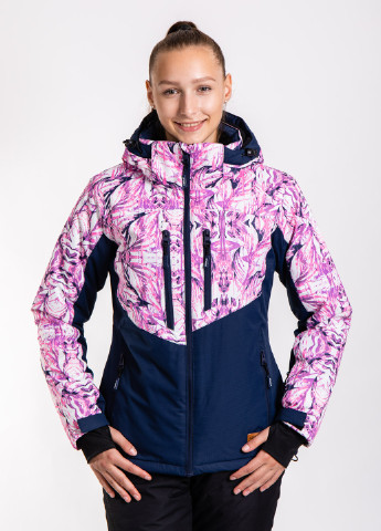 Розово-лиловая демисезонная куртка лыжная Just Play