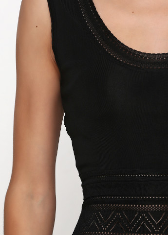 Черное кэжуал платье Angelo Marani однотонное