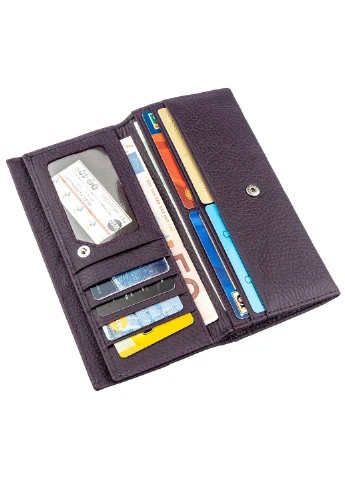 Жіночий шкіряний гаманець-візитниця 10х18,5 см st leather (252131199)