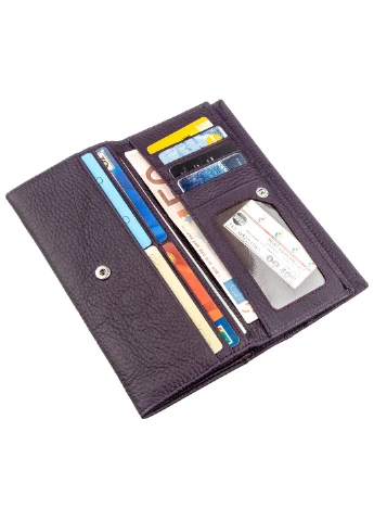 Жіночий шкіряний гаманець-візитниця 10х18,5 см st leather (252131199)