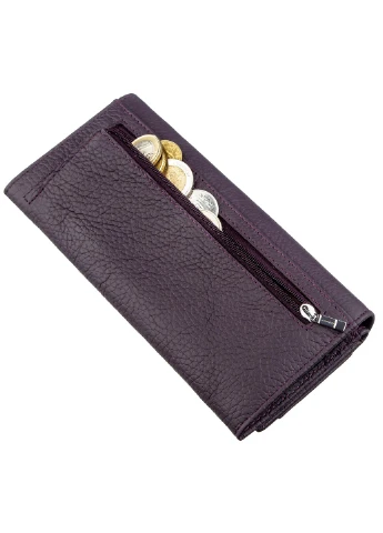 Жіночий шкіряний гаманець-візитниця 10х18,5 см st leather (252131199)